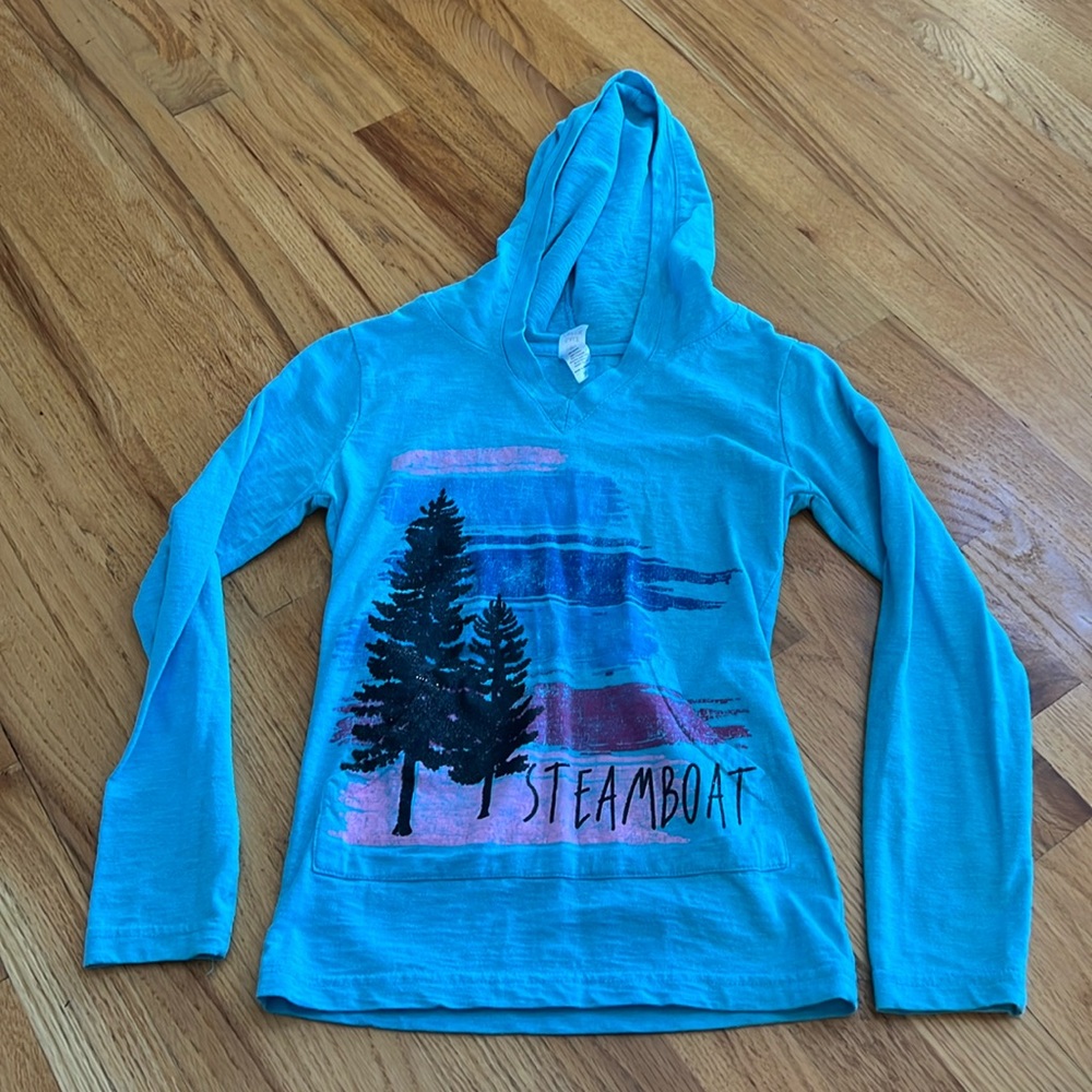 Steamboat Lightweight Hoodie Shirt, Size Medium